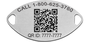 QR Code Classic Embossed Medical ID Bracelet Sterling Silver, Silver, pemblem image number 0